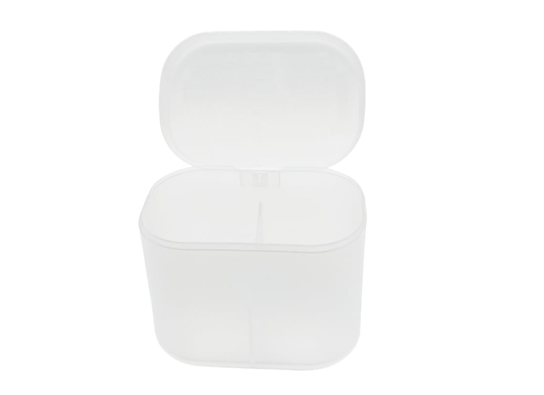 Sprigold home transparent cotton pads/swabs large capacity storage box with PP(polypropylene) material, easy to use and take,beautiful design, muti-purpose, moisture-proof and dust-proof (Home)