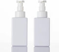 2 PCS-Foaming Soap Dispenser, Hand Soap Dispenser, Refillable Foam Liquid Hand Soap Empty Plastic Pump Bottle Container for Bathroom Vanities, Kitchen Sink, Hospital, Clinic（17 oz ） (White)