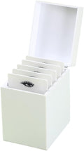 LIXIMMAZN 5 Layers Acrylic Eyelash Storage Box, Makeup Eyelashes Extension Close-Packed Display with 5 Pallets, Grafting False Eyelashes Glue Pallet Holder Display Organizer (5 Layers White)