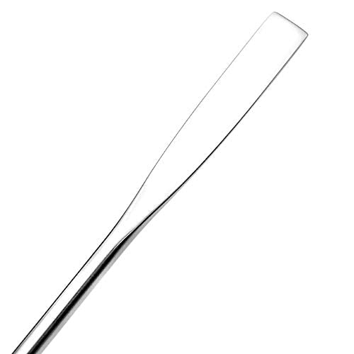 Wismee 5Pcs Makeup Spatula tool metal Set Professional Beauty Stainless Steel Cosmetics Mixer Long Metal Spatula Depotting Mixing Tool (#1)