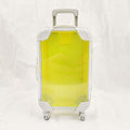 HBZGTLAD 10pcs false eyelashes packaging box pink luggage lashes suitcase luxury mink lashes packing fluffy and curly case empty (Yellow-green)