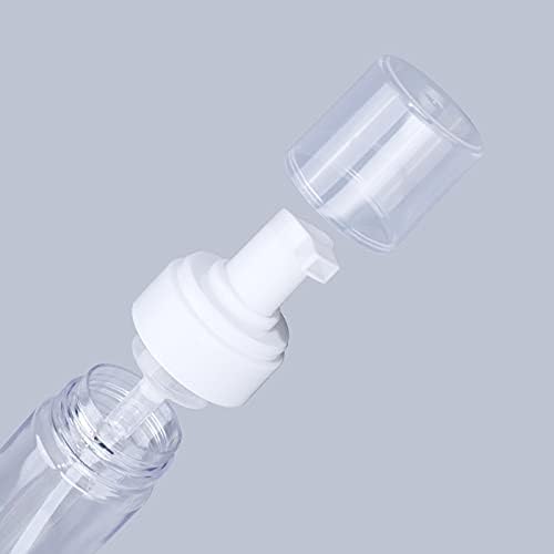 Beoncall Foaming Dispenser 7oz Transparent Empty Spray Bottle 2Pcs Plastic Foam Pump Travel Soap Portable Foam Bottle (200ml)