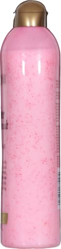 OGX Sensitive + Rose Water & Pink Sea Salt Exfoliating Body Scrub + Rose Quartz, Gentle Exfoliating Daily Wash Softens Skin, Scrub for Women, Sulfate-Free Surfactants, 19.5 fl oz (Pack of 3)