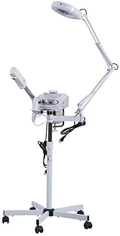 Eastmagic Professional Facial Steamer Machine & Mag Lamp & High Frequency Skin Care 3 in 1