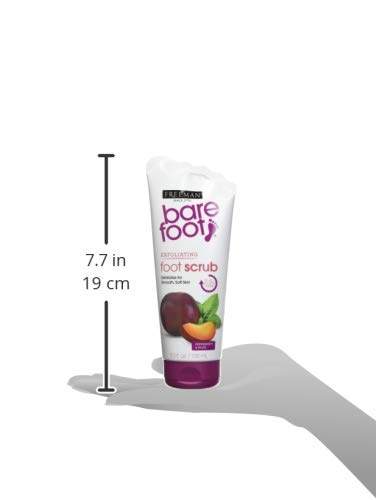 Freeman Bare Foot Exfoliating foot scrub Peppermint and Plum 5.3 oz