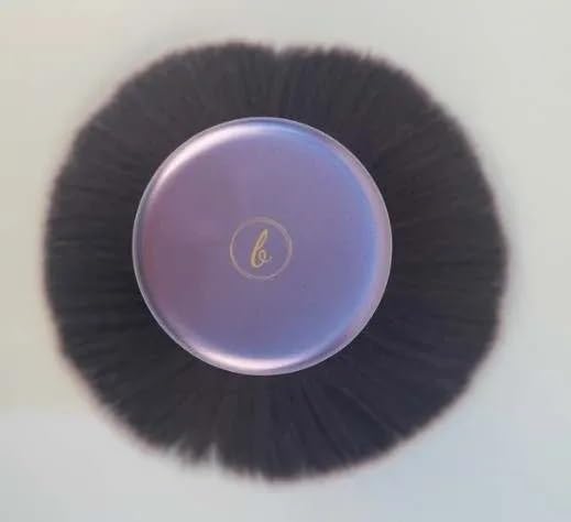 BevyGold Luxurious and Large Ultra Soft Fluffy Powder Brush, Multipurpose Face, Body, Barber and Beauty Tool, with Wooden Base Soft Kabuki Brush (Violet)