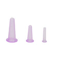 BWESOO 4Pcs Transparent Massage Cupping Set Silicone Mini Facial Cups Face Massager Helper Skin Care Neck Back Eyes Massaging Cup Safe to Use, Don't Worry About Burns Health Care Products