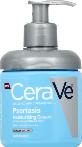 CeraVe Psoriasis Cream, Salicylic Acid Moisturizing Dry Skin Treatment, 8oz