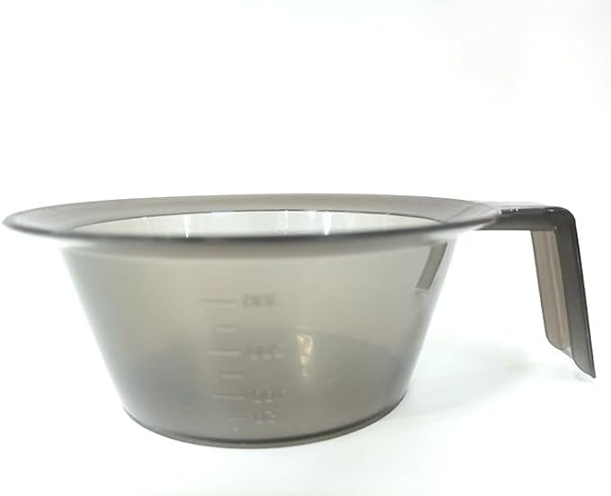 lasenersm 2 Pieces Hair Color Mixing Bowl Hair Color Bowl Hair Dye Bowl Applicator Bowl Plastic Color Mixing Tint Bowls Hair Dyeing Bowls Dyeing Coloring Tool for Home Salon Hairdressing, Gray