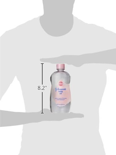Johnson's Baby Oil, Pure Mineral Oil to help Prevent Moisture Loss for Baby, Kids & Adults, Gentle & Soothing Baby Massage Oil for Dry Skin Relief, Original Scent, Baby Essentials, 20 fl. oz