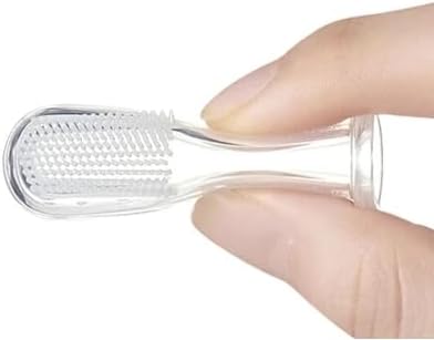 AmeriCan Goods 2/Pcs Baby Finger Toothbrush Silicone Infant Finger Cleaning Massager Brush for Teeth & Gums