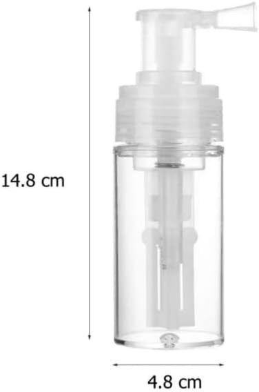 Duehut 110ml Powder Spray Bottle Portable Detachable Travel Spray Bottle Plastic Powder Sprayer Bottles Container PET Cosmetics BottleRefillable Hair Fiber Applicator for Home Barber Shop