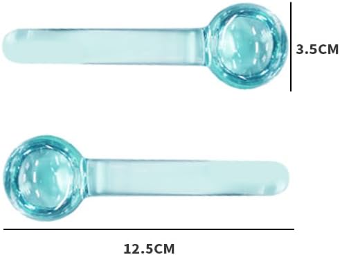 SportEmblema Ice Globes for Face & Eyes,Facials Cold Roller Cooling Globes for Skin Tightening & Anti-Aging Reusable Ice Facial Roller for Reduction of Puffiness & Wrinkles Dark Circles,Headaches-Blue
