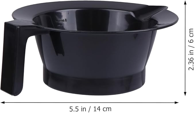 Lurrose 4pcs Hair Coloring Bowls Plastic Hair Mixing Bowls with Scale Color Mixing Tint Bowl Set for Hair Color Hair