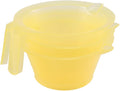 KALLORY Hair Dye Bowl 3-Pack with Handle 6.10X5.31X2.75In Sturdy Plastic Hair Color Mixing Cups for Diy Coloring Salon and Home Use Easy to Clean