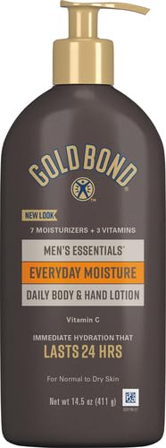 Gold Bond Men's Essentials Everyday Moisture Body & Hand Lotion, 14.5 oz
