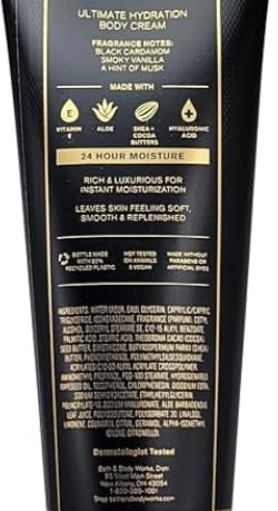 Bath & Body Works Noir Ultimate Hydration Body Cream - Men’s Deep Hydrating Cream for Smooth Skin - 48-Hour Moisture - Rich Formula - Fast-Absorbing - Dermatologist-Approved - Gifts for Him - 2-Pack