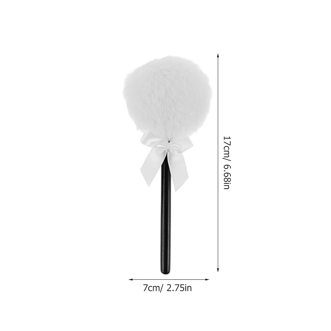 Beavorty Body Powder Puff with Handle Fluffy Powder Puff for Body Dusting with Handle 6.69 Inch Makeup for Home Salon and Bath Gift Basket Use