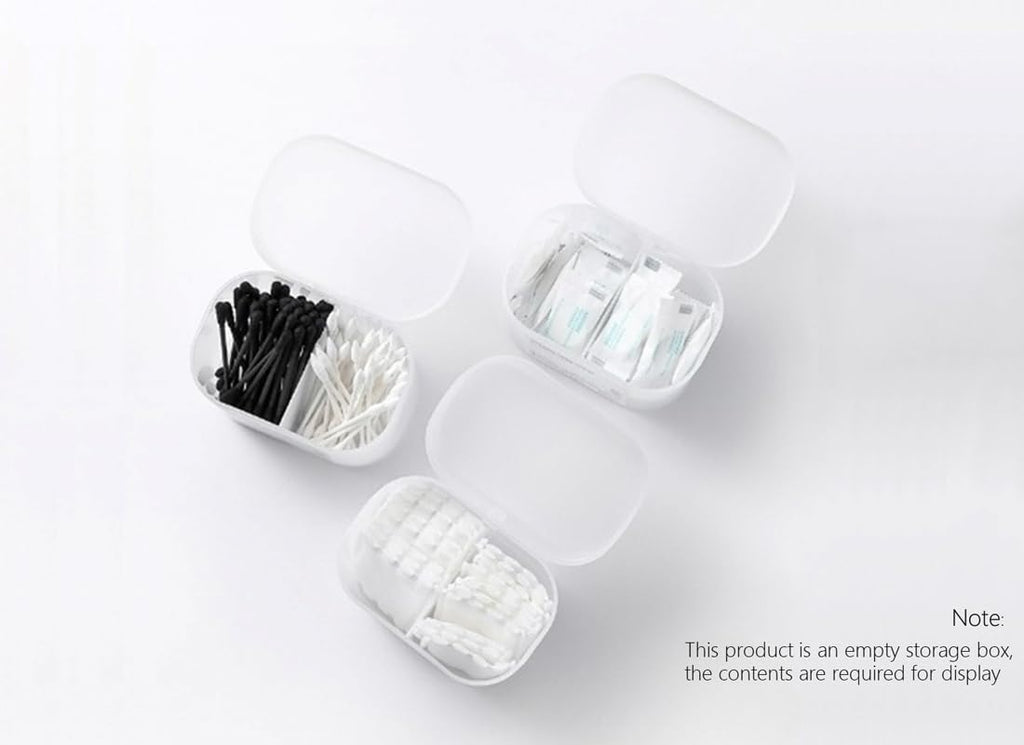 Sprigold home transparent cotton pads/swabs large capacity storage box with PP(polypropylene) material, easy to use and take,beautiful design, muti-purpose, moisture-proof and dust-proof (Home)