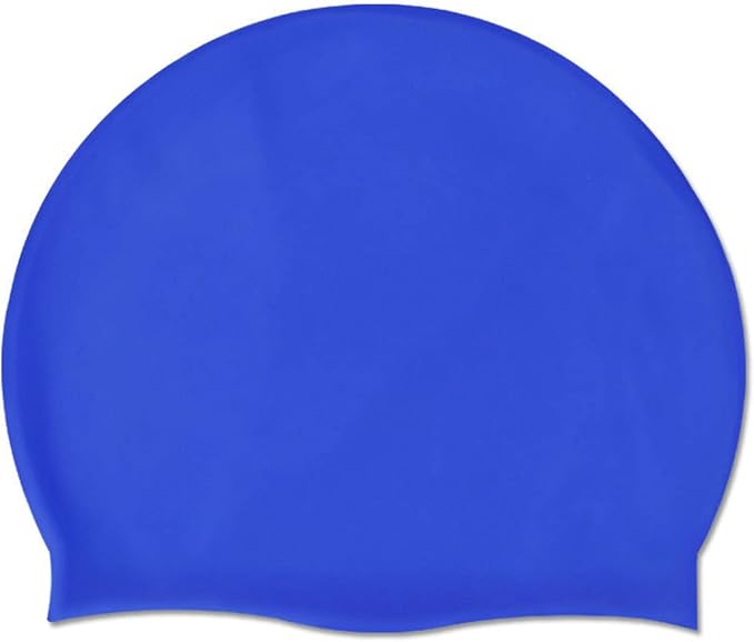 Doovid Swim Caps for Women Men Waterproof Silicone Ear Protection Long Hair High Elasticity Swimming Cap