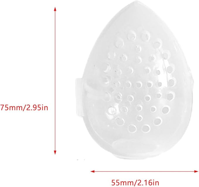 UtySty 6 Pack Makeup Sponge Holder Carring Case Storage Box Clear Hard Container Protector for Cosmetic Make Up Blending Sponges Powder Puff Beauty Egg Blenders Travel Outdoor