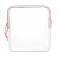 BORSALI TSA Approved Toiletry Bag, Clear, Quart Size, Rose