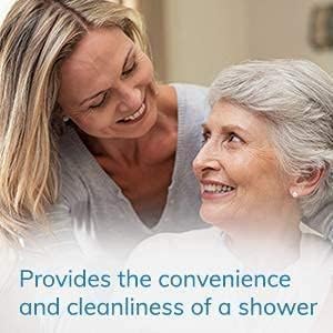 No-Rinse Foaming Body Wash, 8 fl oz (Pack of 24): Waterless, Rinse Free Foam Cleanser Leaves Skin Clean and Moisturized - Effective Perineal Wash Providing Cleansing Foam for Elderly, Adults, Camping