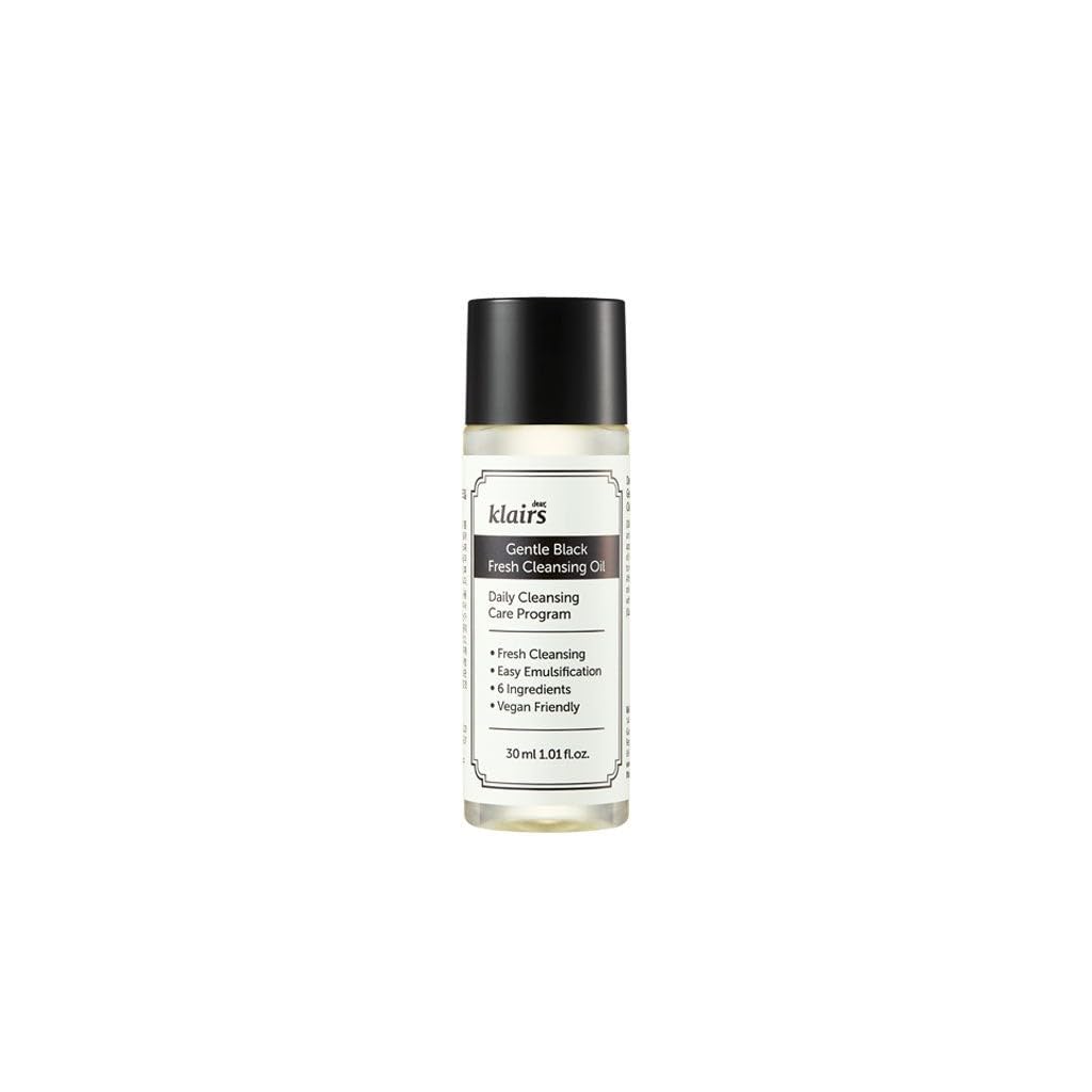 DearKlairs Cleansing Oil - 6 Plant Oils, No Parabens, Korean Makeup Remover for Sensitive Skin, Double Cleanse Step, Vegan Cruelty-Free, 1.01 Fl Oz