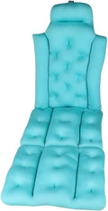 Full Body Bath Pillow for Bathtub, Thick & Luxury Bathtub Cushion with 144 Suction Cups, Bathtub Pillows for Head & Neck, Back Support, Ideal Bath Accessories for Gifts Spa, Soaking, Tub (Blue)
