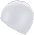Doovid Swim Caps for Women Men Waterproof Silicone Ear Protection Long Hair High Elasticity Swimming Cap