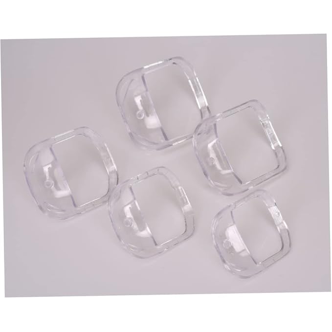 5PCS Transparent Beard Shaper Styling Tool Different Sizes Facial Hair Trimming Guide Grooming Shaper Hair Lineup Tool For Man|Beard comb