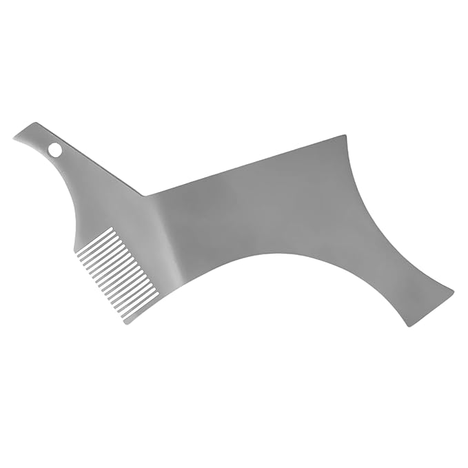 Stainless Beard Template Guide Beard Comb For Man Flexible Beard Shaping Trimmer Tool