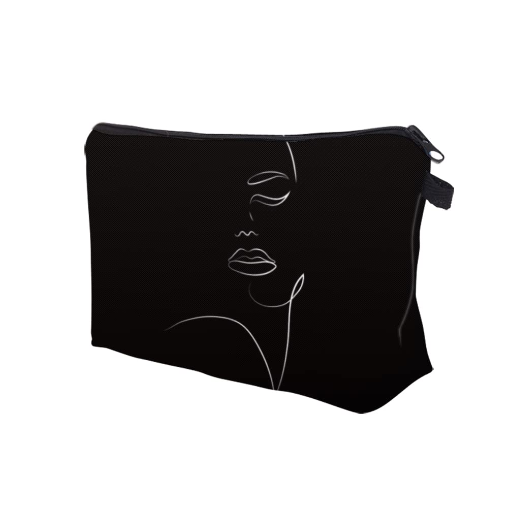 Deanfun Makeup Case Small, Cosmetic Zipper Bag Waterproof for Purse Mini, Women Cute Traveling Accessories Pouch for Ladies Thanksgiving Christmas Gifts(D2-55884)