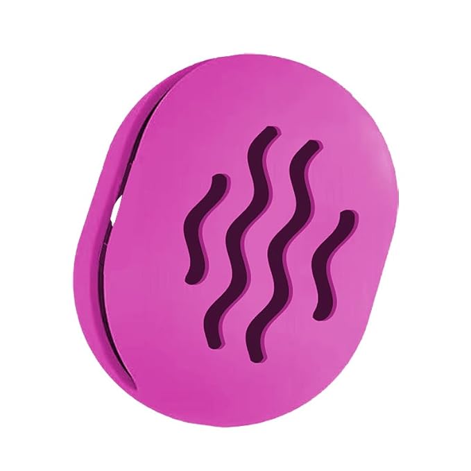 Makeup Sponge & Beauty Blender Travel Case - Shatterproof Silicone Holder, Portable Storage Organizer (Purple)