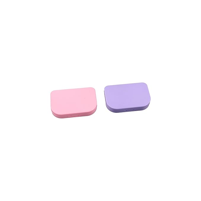 Leadigol 2 PCS False Eyelash Storage Box, 3 Layers False Eyelash Holder Case with Mirror Portable Empty Travel Eye Lash Organizer Box for Women Girls
