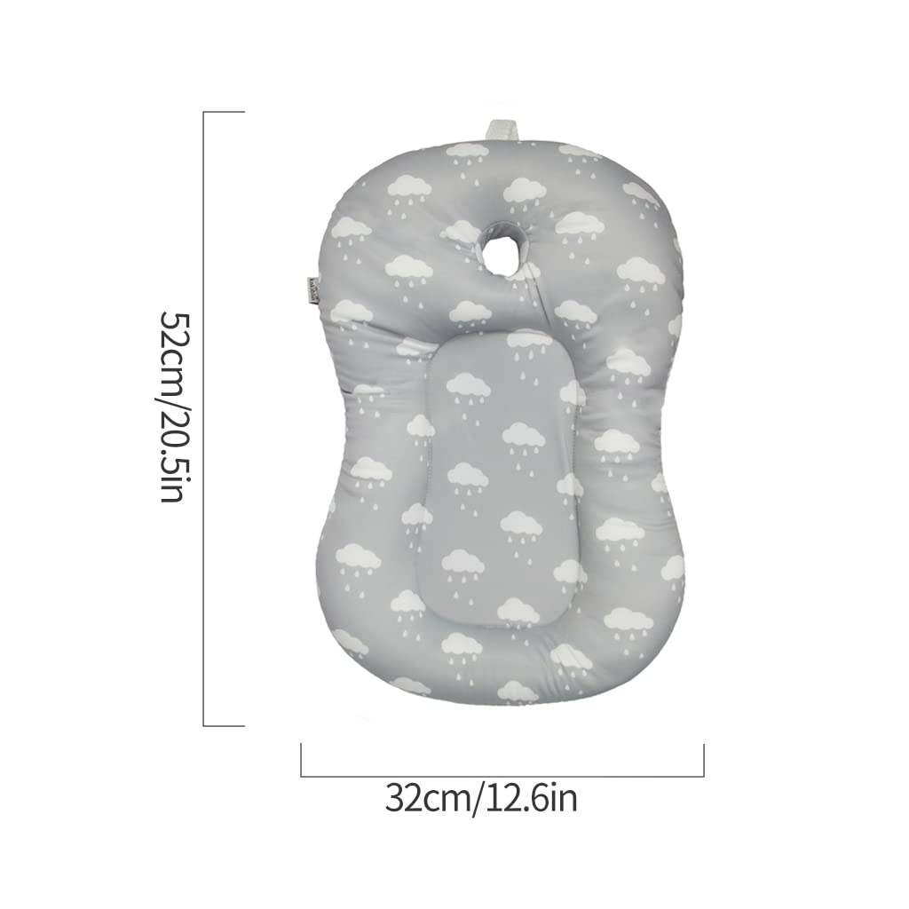 KAKIBLIN Baby Bath Mat, Baby Bath Pad, Soft Anti-Slip Babies Baths Insert
