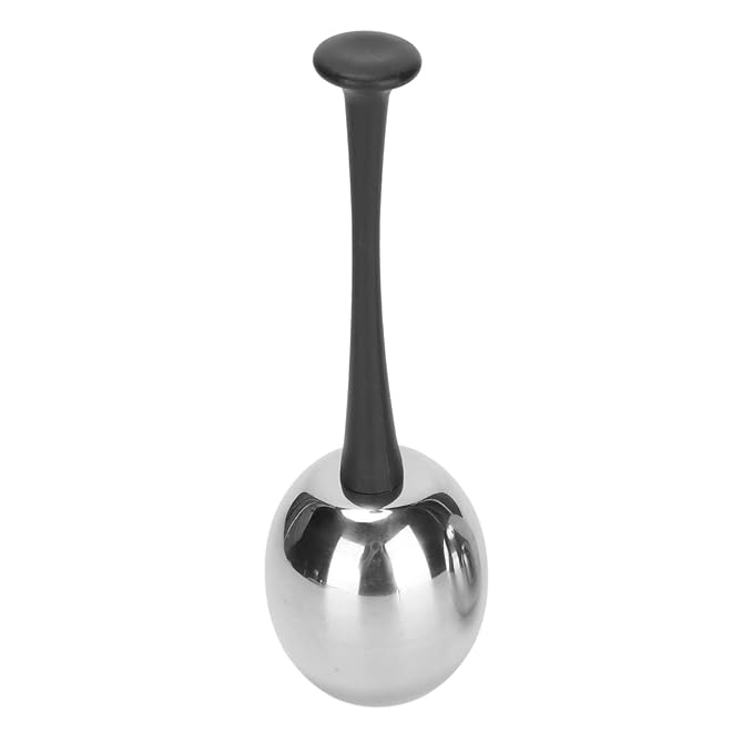 Glomora 2pcs Facial Ice Globes Stainless Steel Facial,Massage Reduce Puffiness Eliminate Fine Lines Ice Globes Cryo Sticks for Skin Care,Targets Dark Circles,Puffiness,Wrinkles (Black Handle)