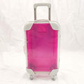 HBZGTLAD 10pcs false eyelashes packaging box pink luggage lashes suitcase mink lashes packing fluffy and curly case empty (Rose red)