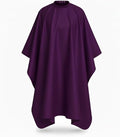 DONNA Professional Hairstyling Cape, Hair Cutting Cape with Extra Long Closure, M to XL, 100% Polyester (PURPLE)