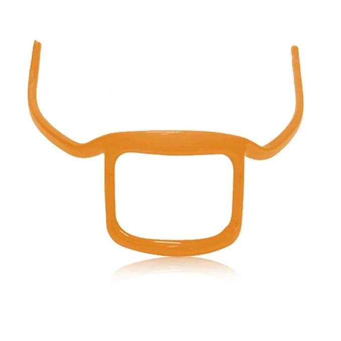ANQIA Beard Styling Template Goatee Mustache Grooming Guide Stencil Lineup Tool Shaving Template for Men Face Hair Styling Hairline Shaping Orange