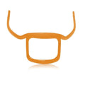 ANQIA Beard Styling Template Goatee Mustache Grooming Guide Stencil Lineup Tool Shaving Template for Men Face Hair Styling Hairline Shaping Orange
