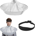 Hair Cutting Capes for Adults, Professional Salon Barber Cape Set, Foldable Waterproof Self Haircut Kit for Men Women, Haircut Cape Apron Self Cut System Accessories, Black