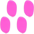 ZHome Washable Silicone Sponge Jelly Applicator for Cream Gel Foundation - Face Silisponge Cosmetic Beauty Makeup Tools Blender Red 4PCS
