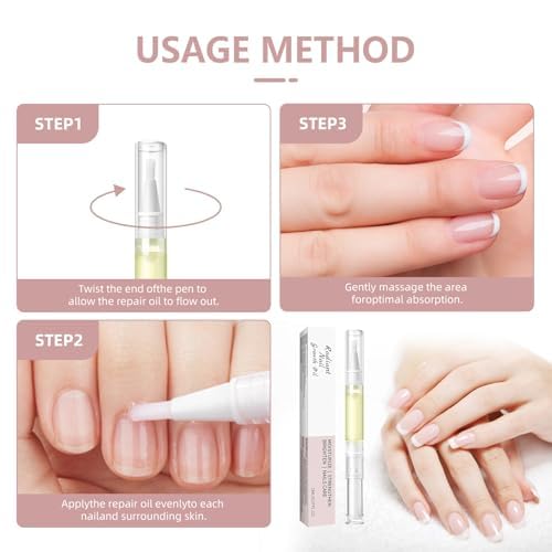 Radiant Cuticle Oil Pen – Nourishing Nail Growth Oil with Tea Tree, 2Pack