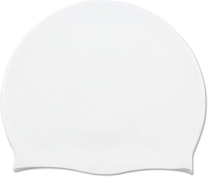 Doovid Swim Caps for Women Men Waterproof Silicone Ear Protection Long Hair High Elasticity Swimming Cap