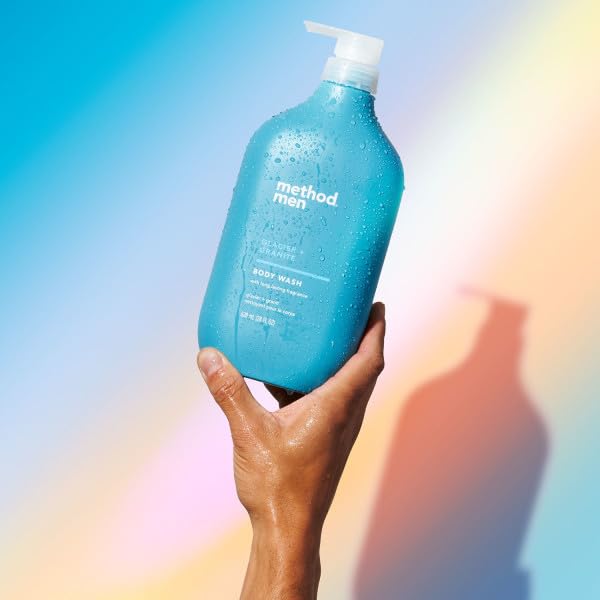 method men's Body Wash, Glacier + Granite - Moisturizes & Cleanses, Made without Parabens or Phthalates, Cruelty-Free, 28 fl oz