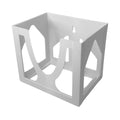 Wall Mounted Tissue Box Holder for Standard Rectangular Tissue Boxes, White, Sneeze Eaze
