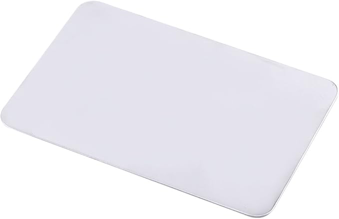 Small Stainless Steel Makeup Palette Set – Includes Scraper, Modern Rectangular Design, Perfect for Lip Color & Pigment Mixing for Makeup Artists