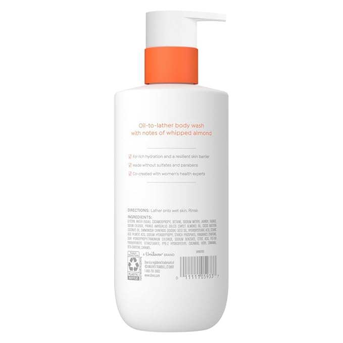 Dove Shower Body Oil Wash for Women, 14.2 oz | Ultra moisturizing oil-to-lather body wash that helps soothe dry, itchy skin and support the skin barrier