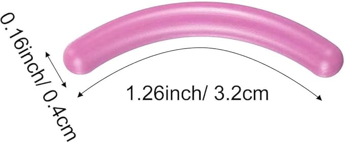 Jeufond 80 pcs Eyelash Curler Refills, Eyelash Curler Pads, Silicone Rubber Universal Eye lash Curler Replacement Refills with Clear Storage Box (Pink)